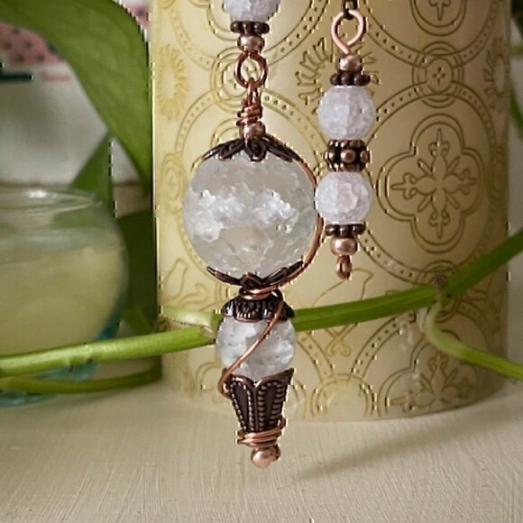 Handmade Quartz Crystal Copper Dowsing Pendulum - Picture 5 of 8